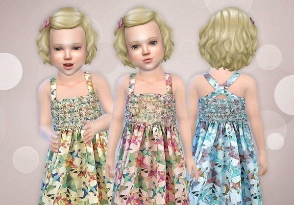 模拟人生4幼儿剪纸风格连衣裙MOD图1