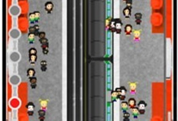 地铁隐身管理员像素风游戏
